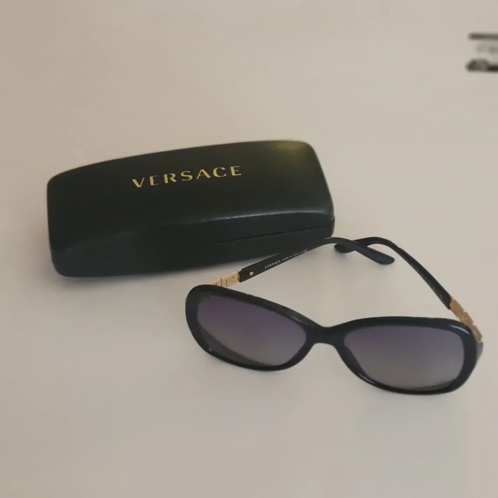 Versace MOD 4271-B GB1 8G Black Gold Butterfly Sunglasses with Case 58x17x135
